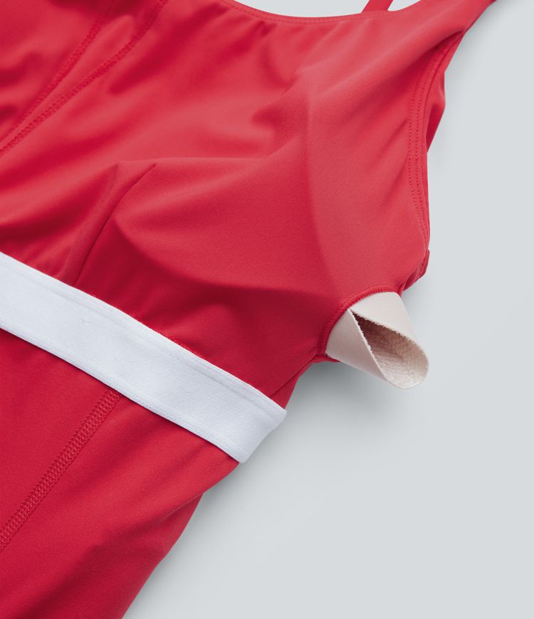 SoftlyZero™ Airy Built-in Bra 2-in-1 Cool Touch Mini Tennis Active Dress with Pockets-Easy Peezy Edition-UPF50+