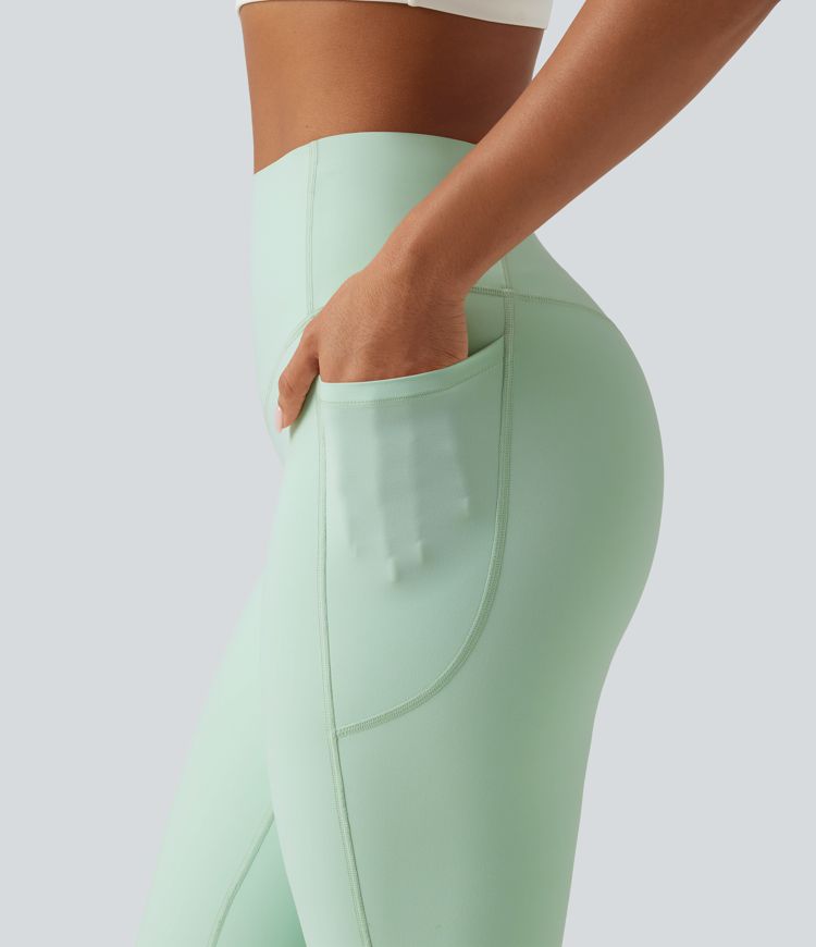 Halara UltraSculpt™ High Waisted Tummy Control Shaping Yoga Bootcut Leggings with Pockets