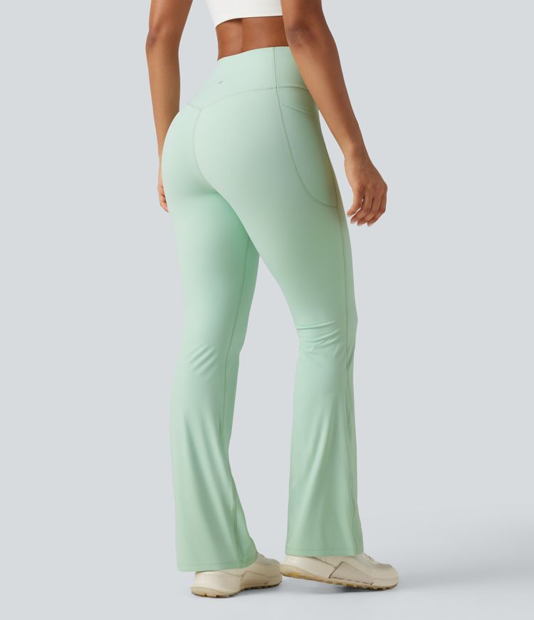 Halara UltraSculpt™ High Waisted Tummy Control Shaping Yoga Bootcut Leggings with Pockets