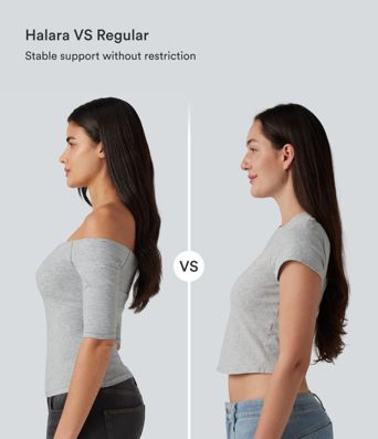 Halara Cotton Jersey Off-Shoulder Removable Straps Half Sleeve Built-in Bra Casual T-Shirt B-DD Cups