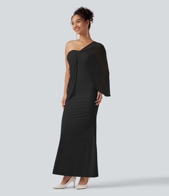 Robe maxi sirène SoftlyZero™ Plush bustier avec maintien intégré, coussinets amovibles et mesh contrasté Robe maxi sirène SoftlyZero™ Plush bustier avec maintien intégré, coussinets amovibles et mesh contrasté