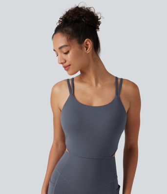 Halara UltraSculpt™ Non-Removable Pad Tummy Control Butt Lifting Ruched Yoga Jumpsuit with Pockets-Easy Peezy Edition Halara UltraSculpt™ Non-Removable Pad Tummy Control Butt Lifting Ruched Yoga Jumpsuit with Pockets-Easy Peezy Edition