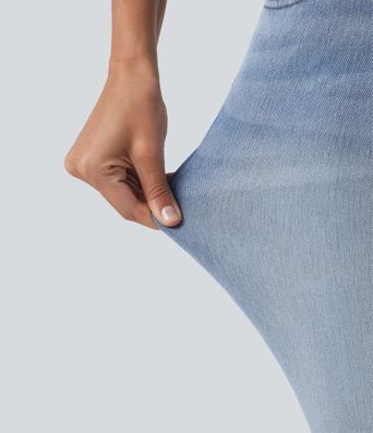 Halara Flex™ - Lässige Jeans mit mittelhohem Bund und mehreren Taschen - skinny fit