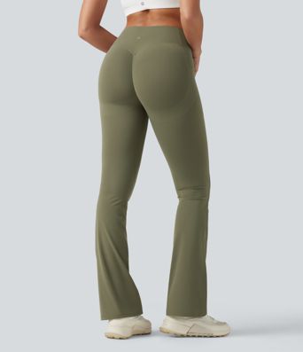 Halara UltraSculpt™ High Waisted Scrunch Butt Lifting Tummy Control Pocket Shaping Yoga Bootcut Leggings