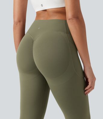 Halara UltraSculpt™ High Waisted Scrunch Butt Lifting Tummy Control Pocket Shaping Yoga Bootcut Leggings