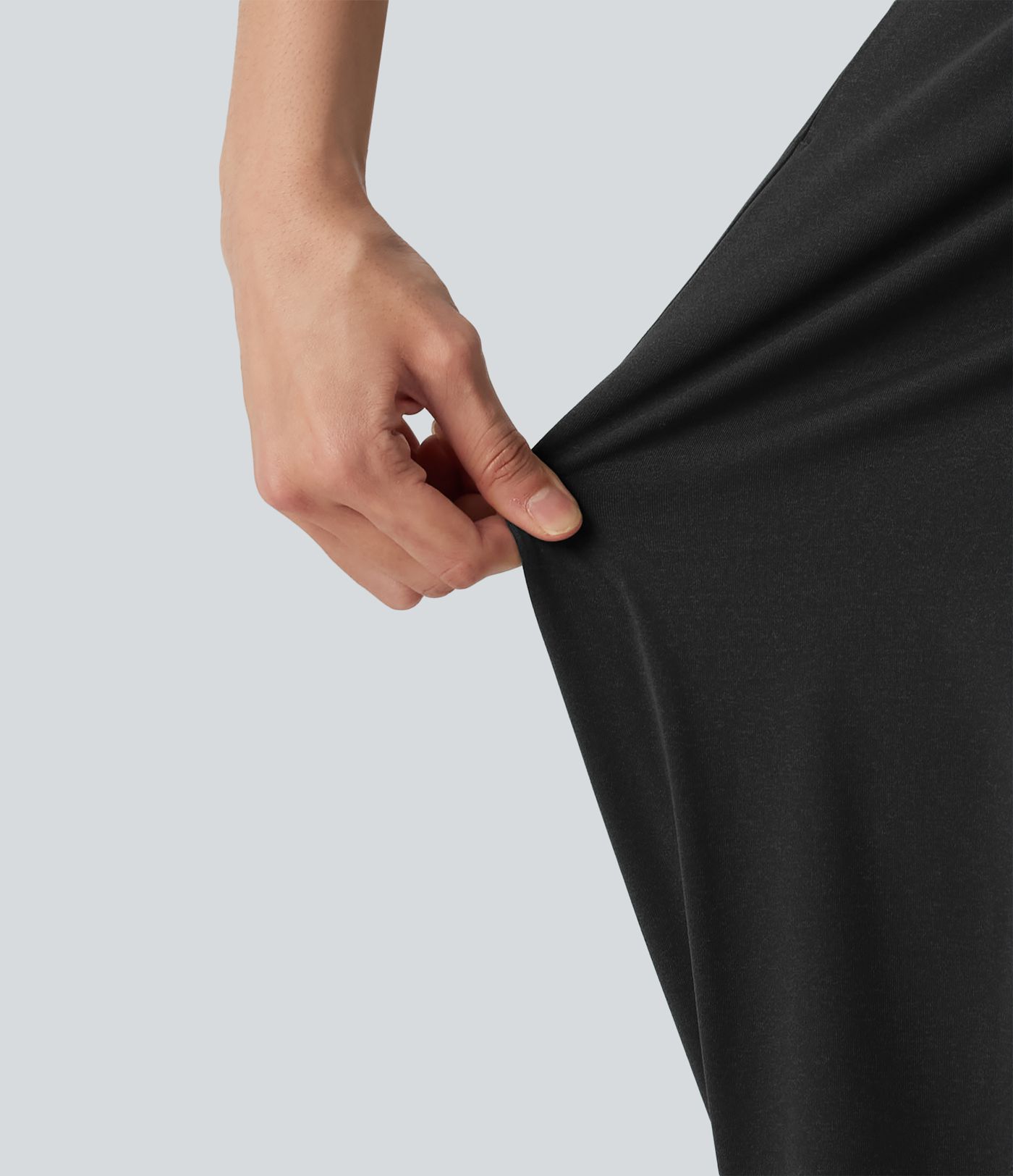 Wrap Split Hem Built-in Bra Casual Slip Baggy Jumpsuit with Pockets-Easy Peezy