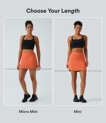 Everyday High Waisted Pocket 2-in-1 Micro Mini Golf Skirt-Clarity Everyday High Waisted Pocket 2-in-1 Micro Mini Golf Skirt-Clarity