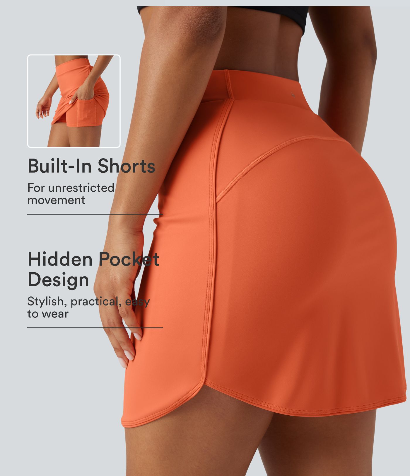 SoftlyZero™ Airy HIgh Waisted 2-in-1 Cool Touch Mini Golf Skirt with Pockets SoftlyZero™ Airy HIgh Waisted 2-in-1 Cool Touch Mini Golf Skirt with Pockets