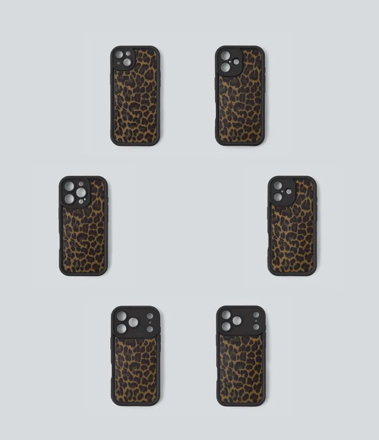 Black Coffee Leopard Print Leopard Print iPhone Case / 2