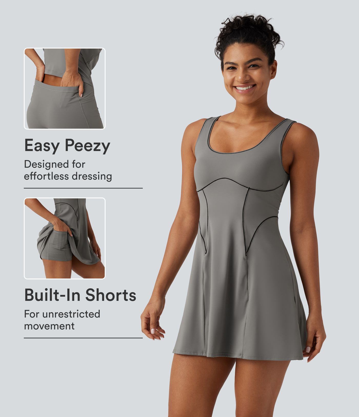 SoftlyZero™ Airy Built-in Bra 2-in-1 Cool Touch Mini Yoga Active Dress with Pockets-Easy Peezy Edition SoftlyZero™ Airy Built-in Bra 2-in-1 Cool Touch Mini Yoga Active Dress with Pockets-Easy Peezy Edition