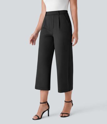 Halara Flex™ DayStretch High Waisted Side Pocket Straight Leg Capri Work Pants