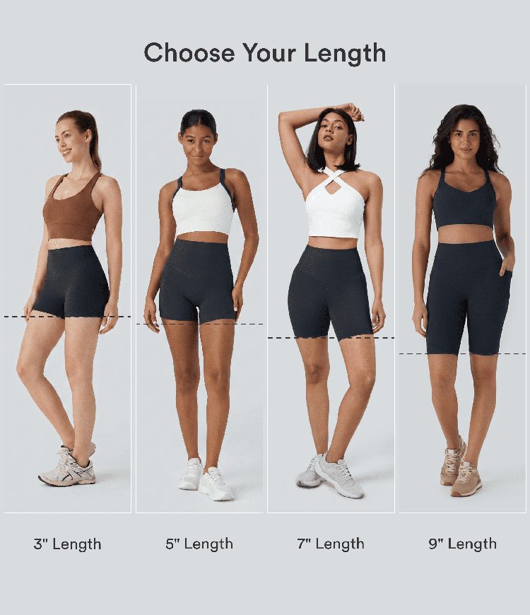 Halara UltraSculpt™ High Waisted Tummy Control Pocket Shaping Training Biker Shorts 7''