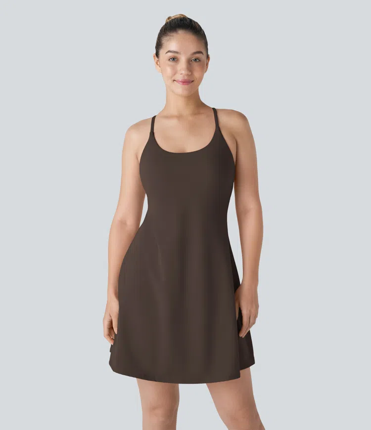 Chocolate Martini SoftlyZero™ Plüsch-Aktivkleid, rückenfrei - verlängerter Schnitt - Easy-Peezy-Edition / 2