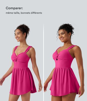Robe casual micro-mini 2-en-1 avec brassière intégrée et décolleté cœur en SoftlyZero™ Plush avec poche - Édition Easy Peasy Robe casual micro-mini 2-en-1 avec brassière intégrée et décolleté cœur en SoftlyZero™ Plush avec poche - Édition Easy Peasy