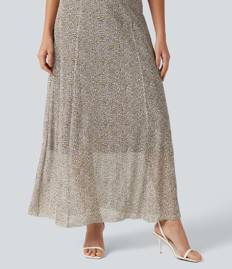 Polka Dot Mesh Maxi Flowy Bridesmaid and Wedding Guest Slip Dress Polka Dot Mesh Maxi Flowy Bridesmaid and Wedding Guest Slip Dress