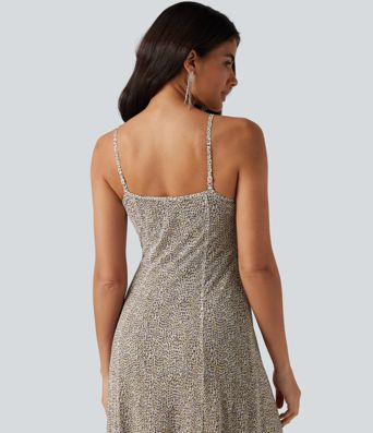 Polka Dot Mesh Maxi Flowy Bridesmaid and Wedding Guest Slip Dress Polka Dot Mesh Maxi Flowy Bridesmaid and Wedding Guest Slip Dress