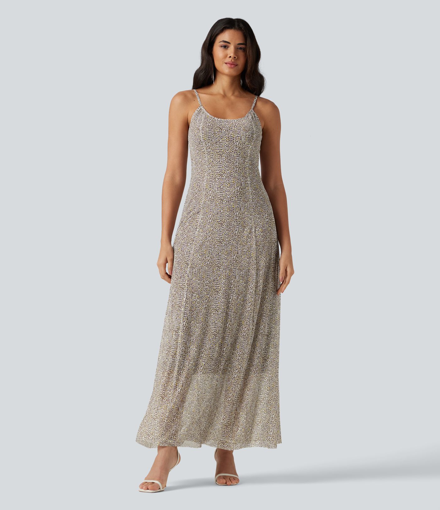 Polka Dot Mesh Maxi Flowy Bridesmaid and Wedding Guest Slip Dress Polka Dot Mesh Maxi Flowy Bridesmaid and Wedding Guest Slip Dress