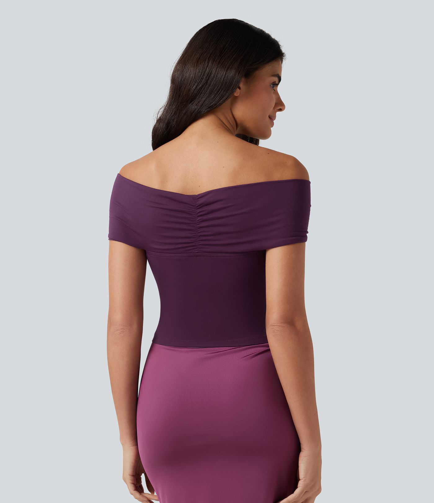 Top casual froncé torsadé sans manches à épaules dénudées Top casual froncé torsadé sans manches à épaules dénudées