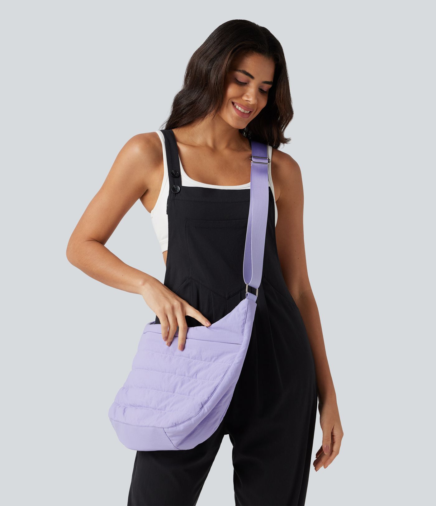 Sac bandoulière professionnel avec porte-cartes miroir