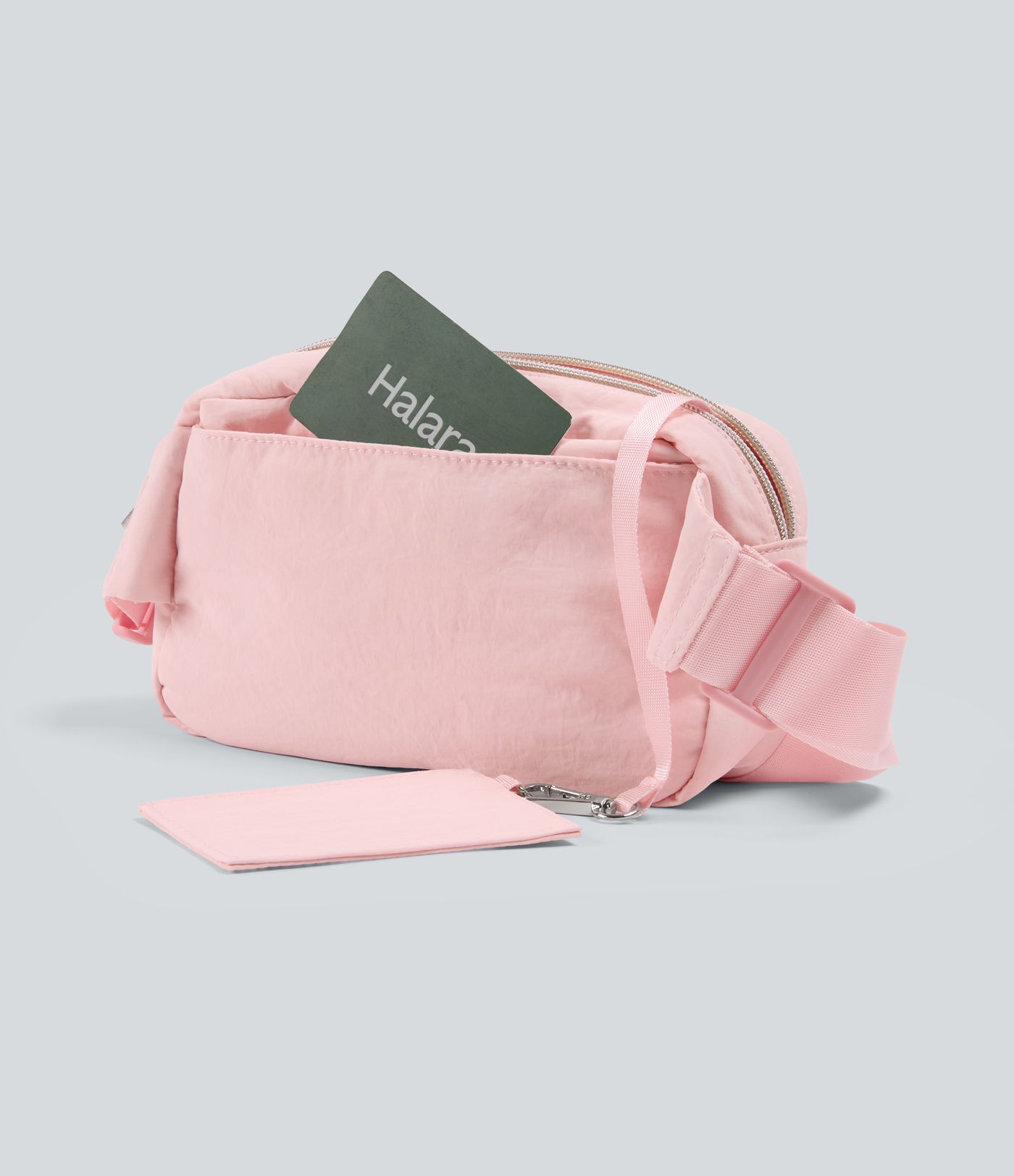 Sacoche ceinture yoga avec porte-cartes et miroir