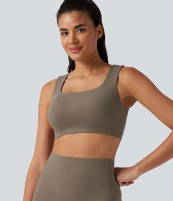 Halara UltraSculpt™ Medium Support U Neck Built-in Bra Push-Up Training Sports Bra