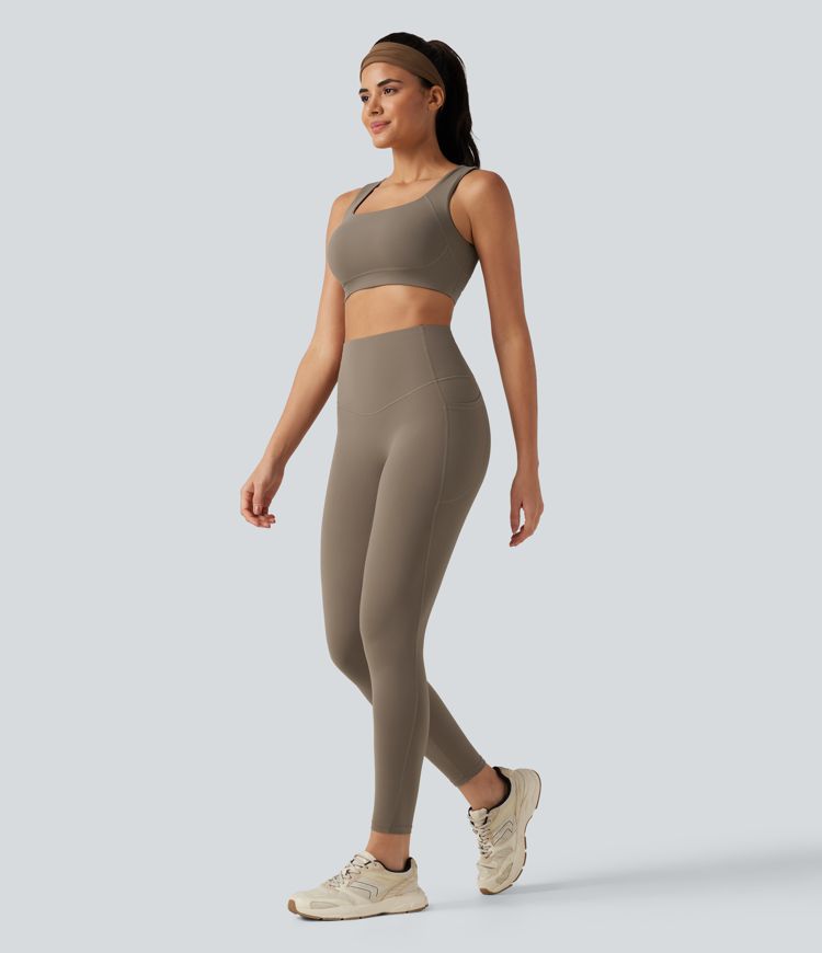 Halara UltraSculpt™ Medium Support U Neck Built-in Bra Push-Up Training Sports Bra Halara UltraSculpt™ Medium Support U Neck Built-in Bra Push-Up Training Sports Bra