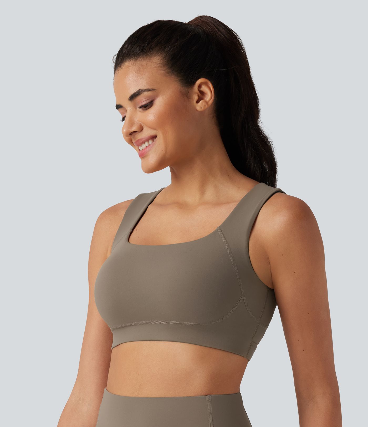 Halara UltraSculpt™ Medium Support U Neck Built-in Bra Push-Up Training Sports Bra Halara UltraSculpt™ Medium Support U Neck Built-in Bra Push-Up Training Sports Bra