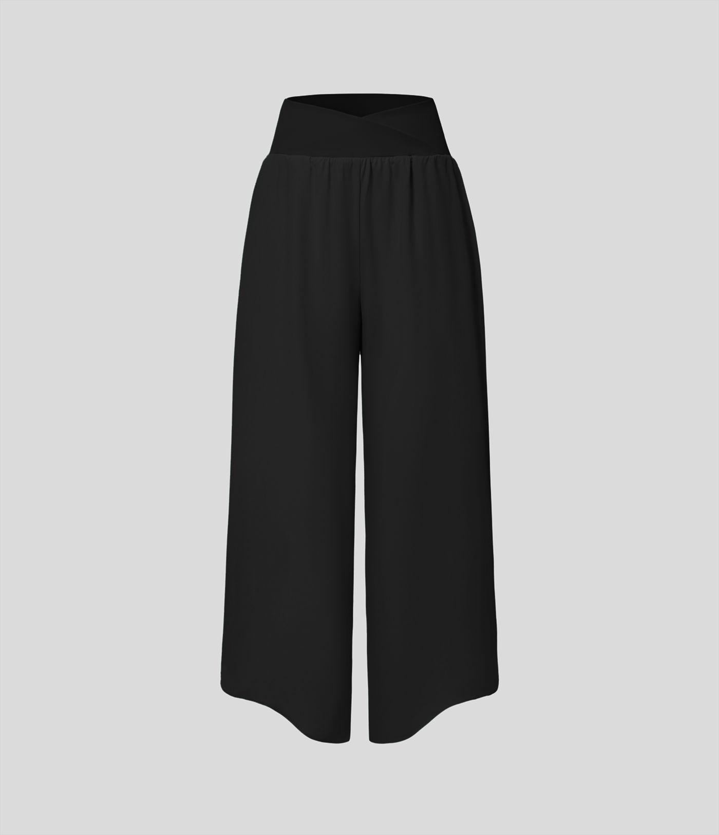 Breezeful™ Plissierte Crossover-Urlaubs-Hose mit hohem Bund und Seitentaschen - schnelltrocknend Breezeful™ Plissierte Crossover-Urlaubs-Hose mit hohem Bund und Seitentaschen - schnelltrocknend