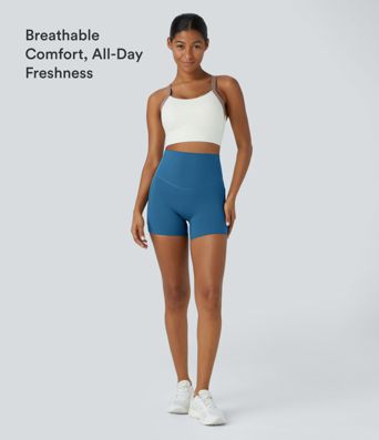 Halara UltraSculpt™ High Waisted Tummy Control Side Pocket Shaping Training Biker Shorts 5''
