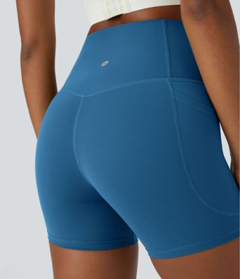 Halara UltraSculpt™ High Waisted Tummy Control Side Pocket Shaping Training Biker Shorts 5''