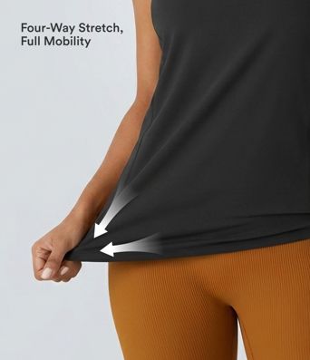 Halara UltraSculpt™ Round Neck Curved Hem Workout Tank Top Halara UltraSculpt™ Round Neck Curved Hem Workout Tank Top