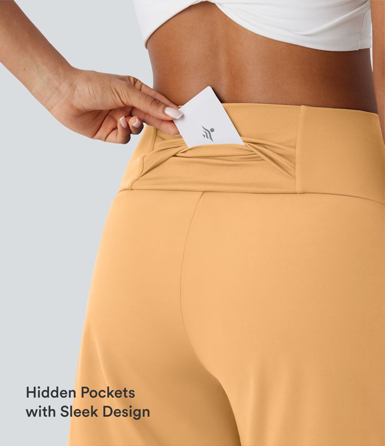 SoftlyZero™ Airy High Waisted Pockets Cool Touch Yoga Bermuda Shorts SoftlyZero™ Airy High Waisted Pockets Cool Touch Yoga Bermuda Shorts