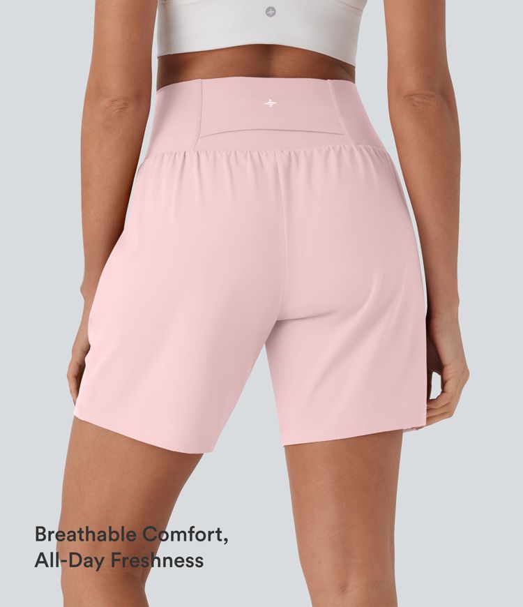 SoftlyZero™ Airy Super High Waisted 2-in-1 Cool Touch Yoga Shorts 7" with Pockets SoftlyZero™ Airy Super High Waisted 2-in-1 Cool Touch Yoga Shorts 7" with Pockets