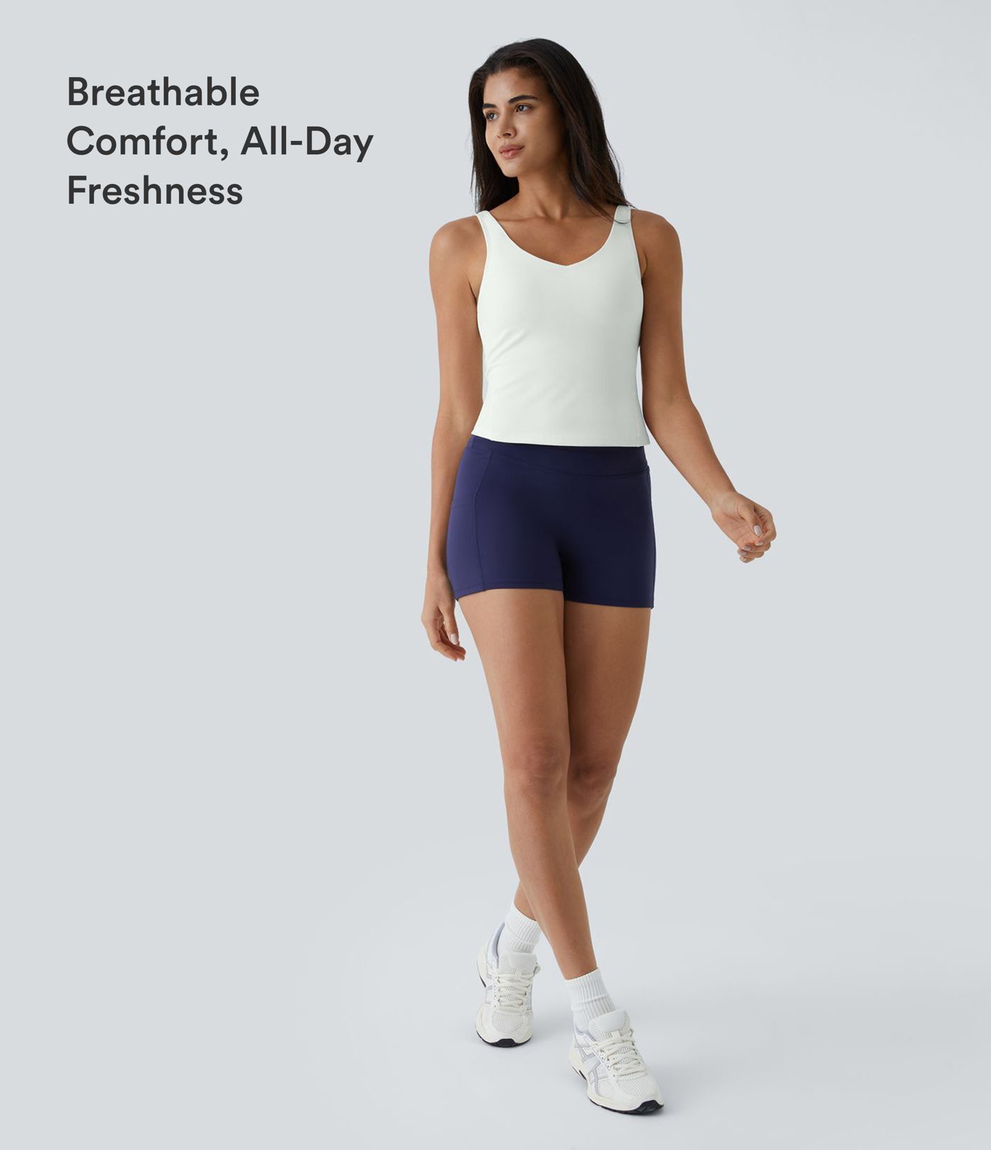 Softlyzero™ Plush Padded U-Neck Plain Tank Top