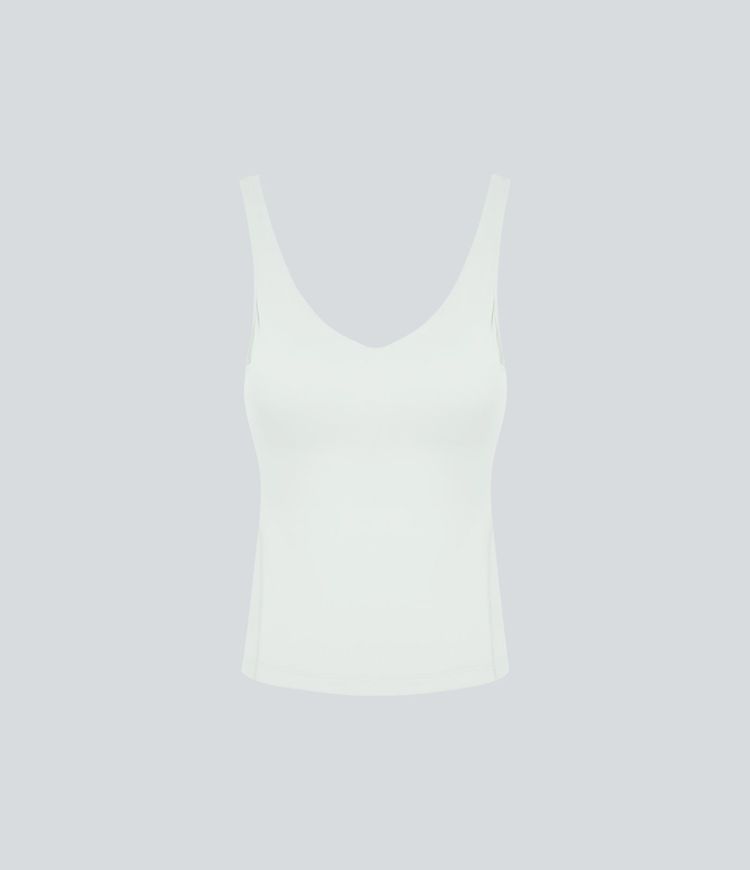 Softlyzero™ Plush Padded U-Neck Plain Tank Top