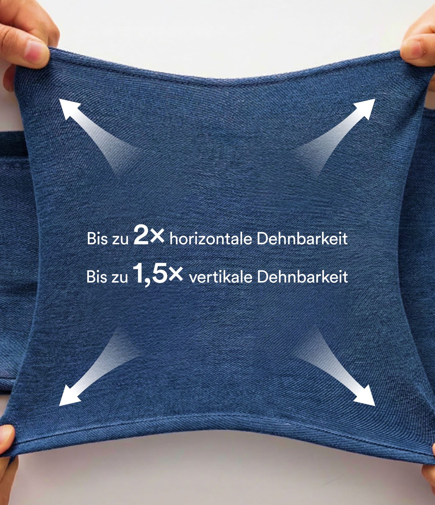 Halara Flex™ Lässige Skinny-Jeans aus elastischem Strick-Denim mit hohem Bund, Knopfreißverschluss und mehreren Taschen