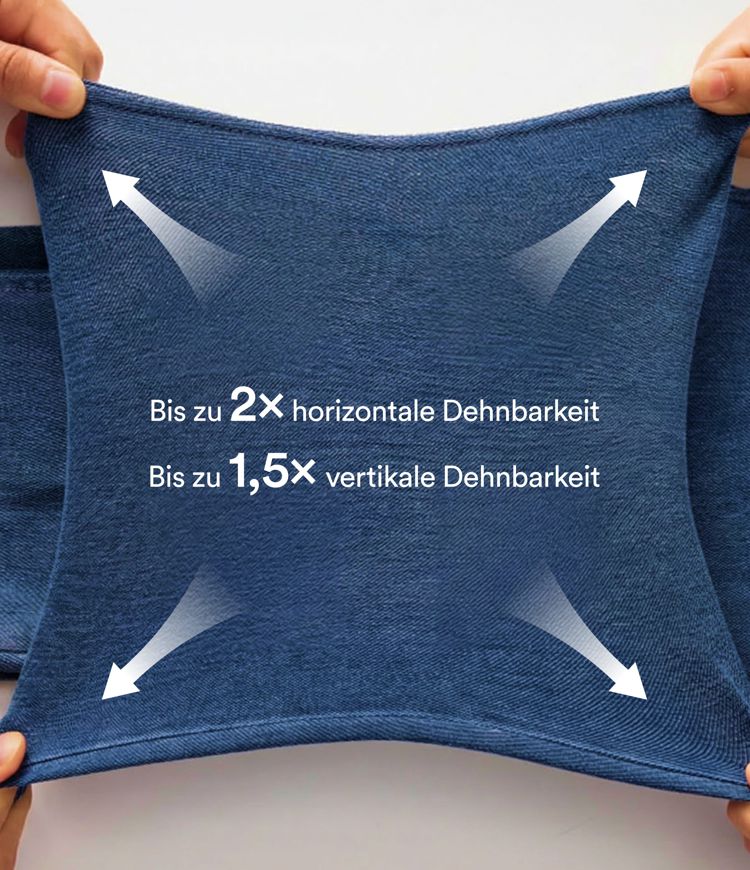 Halara Flex™ Lässige Skinny-Jeans aus elastischem Strick-Denim mit hohem Bund, Knopfreißverschluss und mehreren Taschen