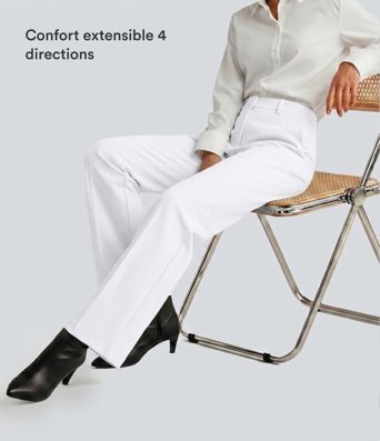 Pantalon tailleur Halara Flex™ DayStretch coupe droite taille haute avec poches Pantalon tailleur Halara Flex™ DayStretch coupe droite taille haute avec poches