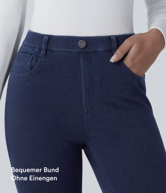 Leggings de Travail en Jean Halara Flex™ à Taille Haute avec Poches