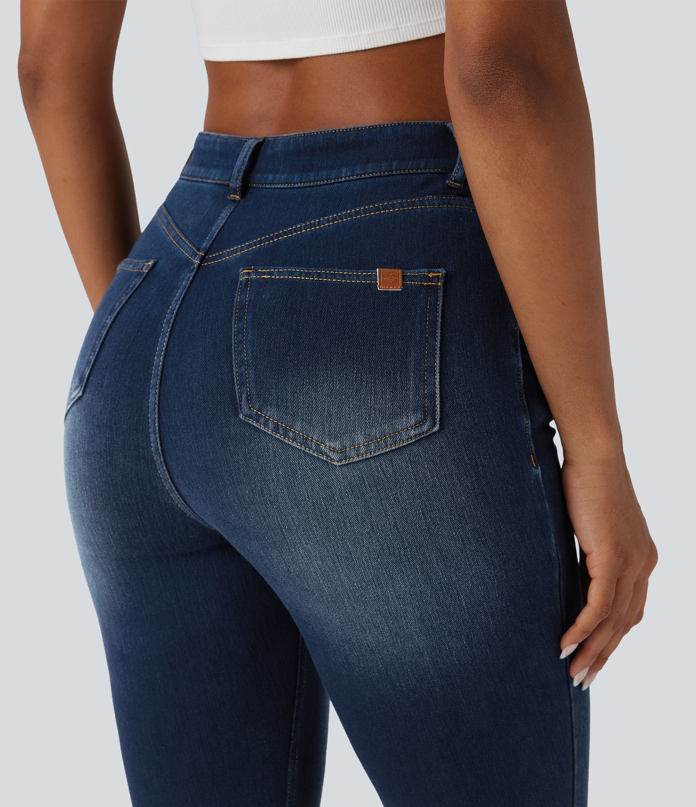 Halara Flex™ High Waisted Casual Skinny Jeans with Pockets Halara Flex™ High Waisted Casual Skinny Jeans with Pockets