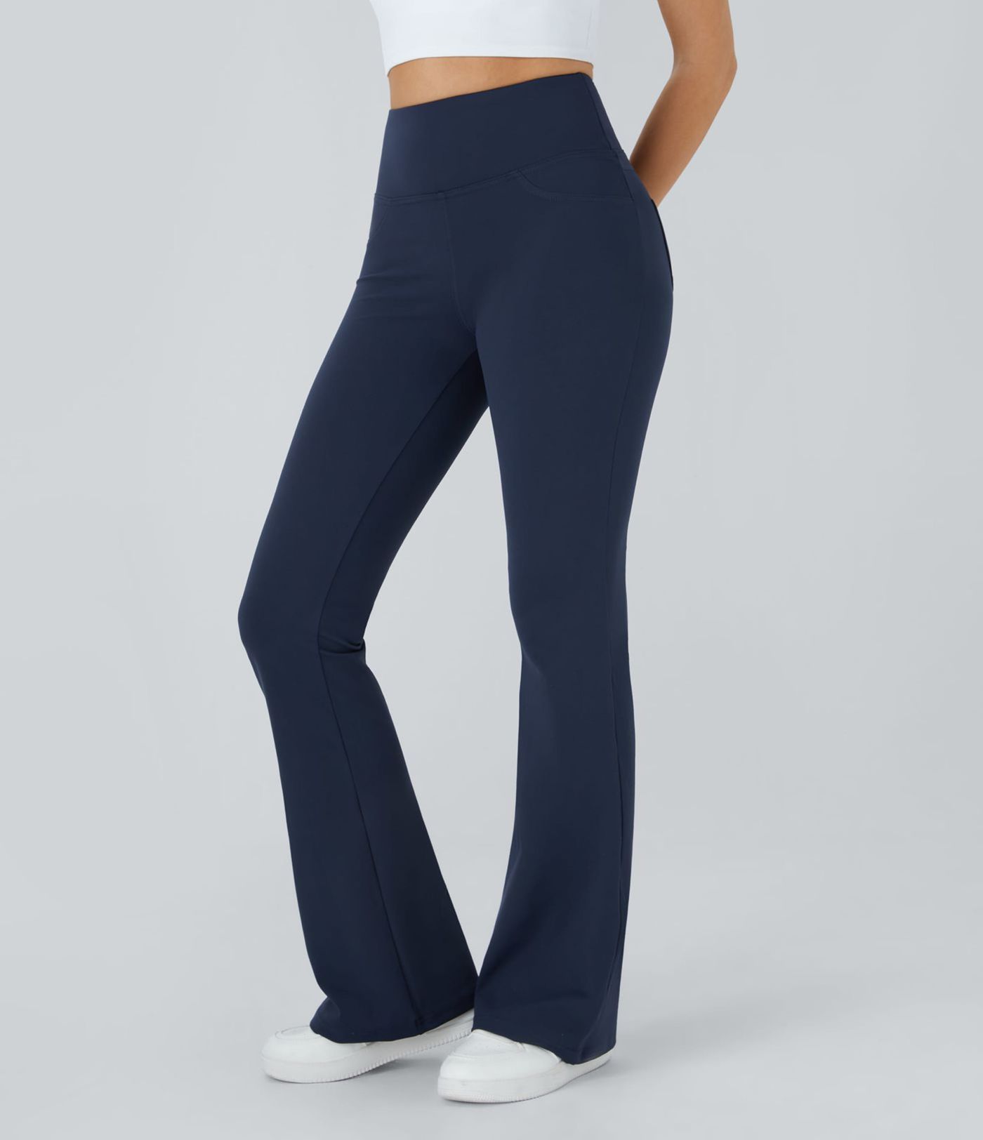 Leggings de yoga de cintura alta con bolsillos