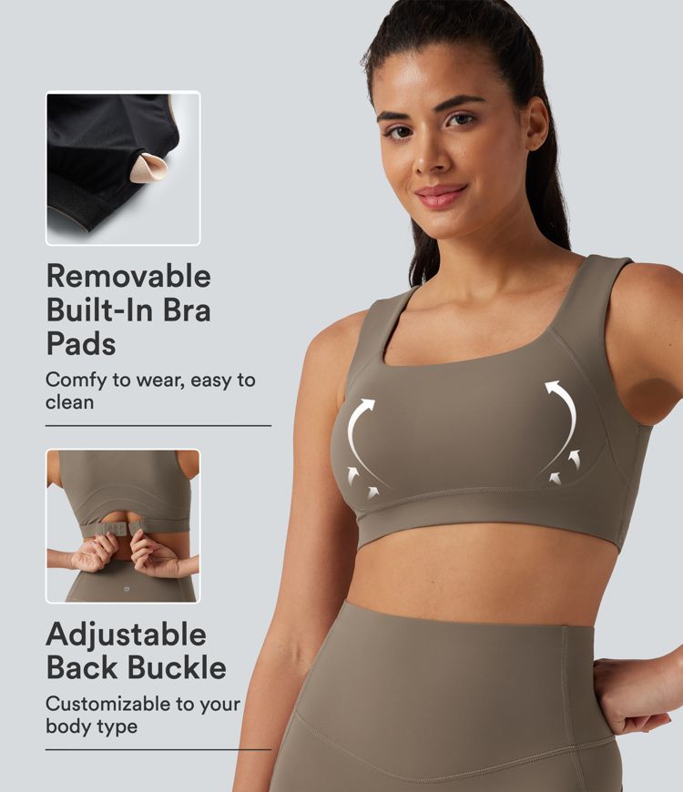 Halara UltraSculpt™ Medium Support U Neck Built-in Bra Push-Up Training Sports Bra Halara UltraSculpt™ Medium Support U Neck Built-in Bra Push-Up Training Sports Bra