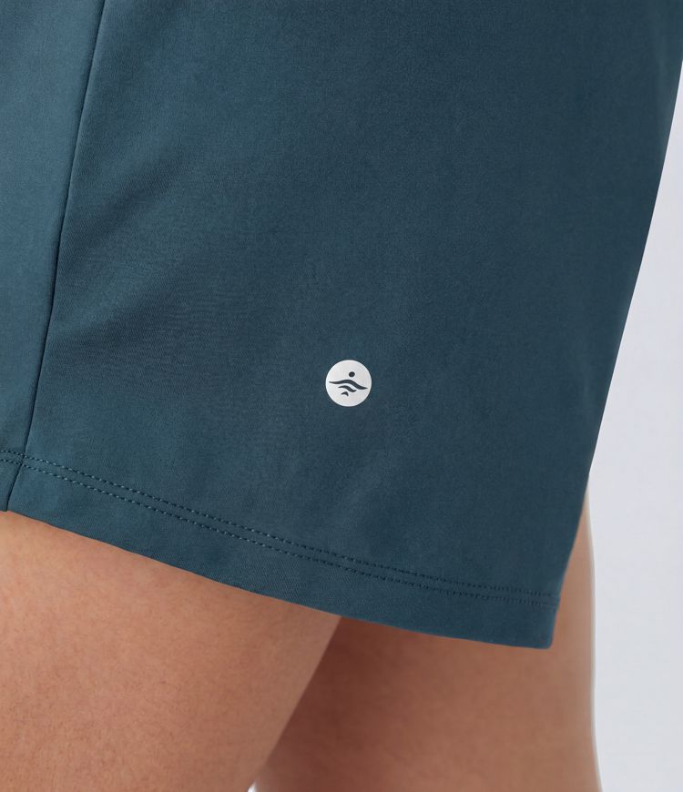 Short yoga 2-en-1 SoftlyZero™ aérien taille super haute toucher frais 12,5 cm avec poches - Longueur extended