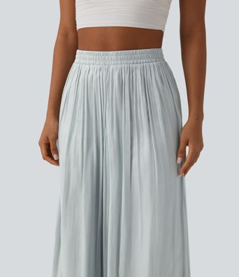 High Waisted Flowy Resort Baggy Pants