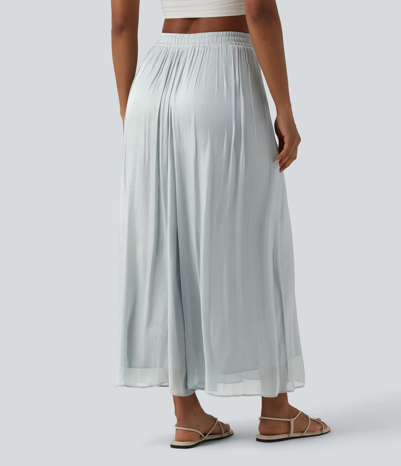 High Waisted Flowy Resort Baggy Pants High Waisted Flowy Resort Baggy Pants