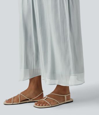 High Waisted Flowy Resort Baggy Pants