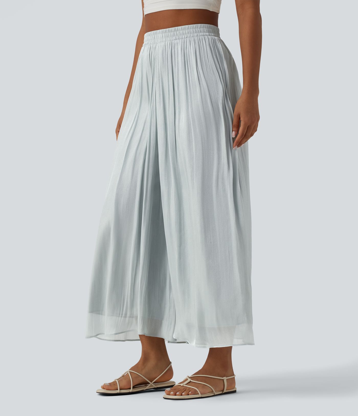 High Waisted Flowy Resort Baggy Pants High Waisted Flowy Resort Baggy Pants