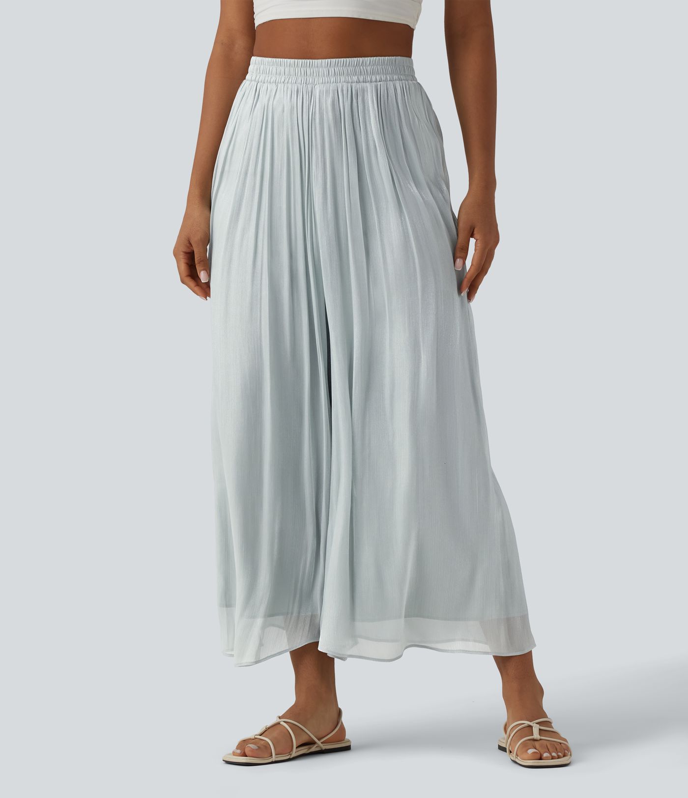 High Waisted Flowy Resort Baggy Pants High Waisted Flowy Resort Baggy Pants