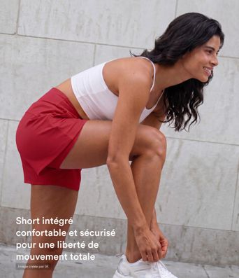 Softlyzero™ Airy Short de yoga 2-en-1 super taille haute avec poches et toucher frais 17,5 cm