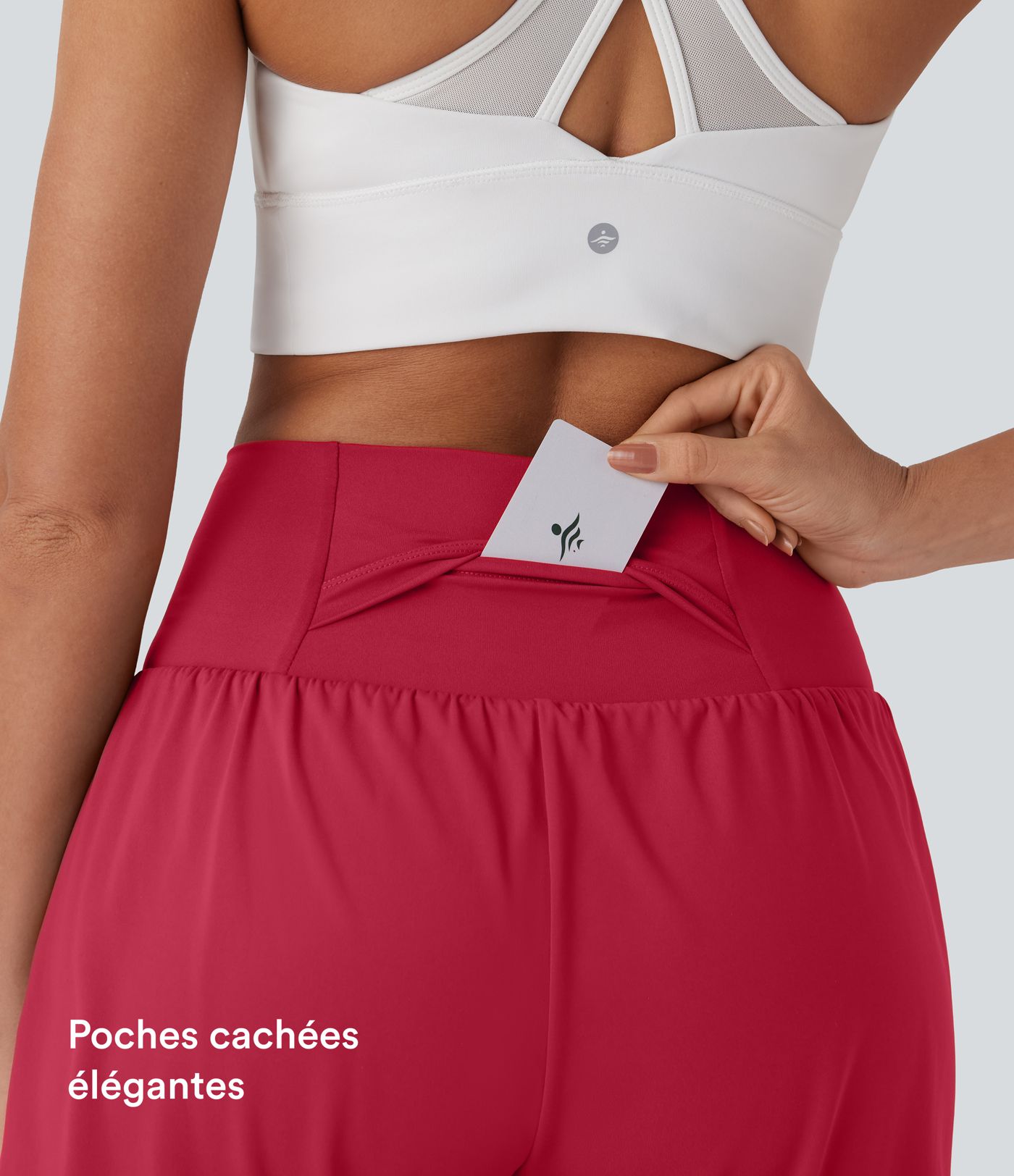 Softlyzero™ Airy Short de yoga 2-en-1 super taille haute avec poches et toucher frais 17,5 cm